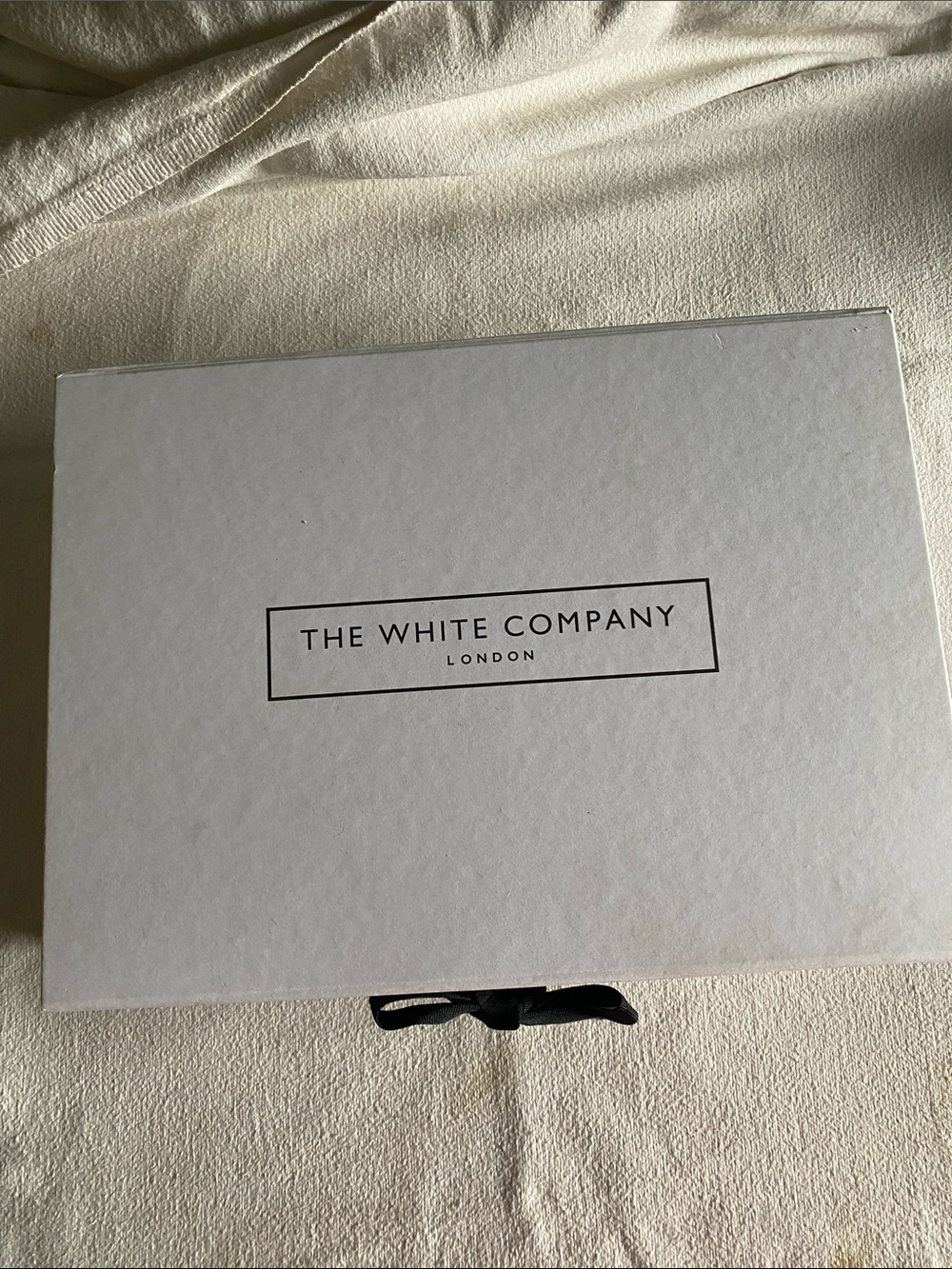 The White Company Gift Box with black bow Box Only